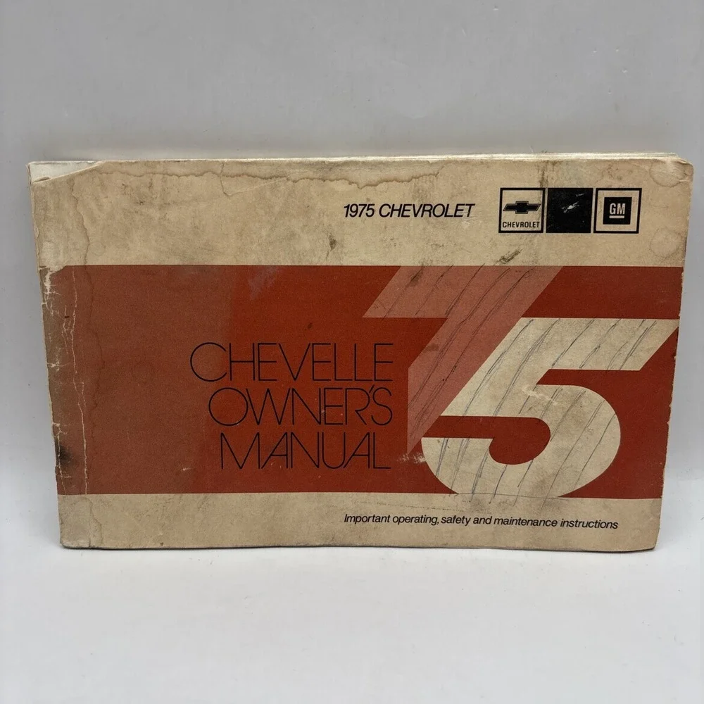1975 GM Chevrolet Owners Operators Maintenance & Safety Instructions Manual Book